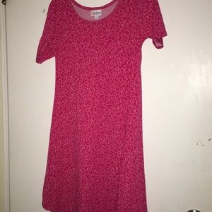 pink starred dress